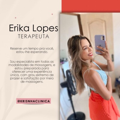 Erika Lopes Clinica Krishna Massagem